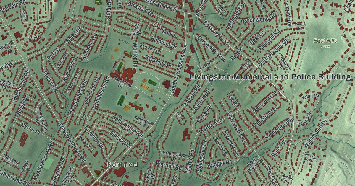 Map of Livingston, New Jersey in 2026