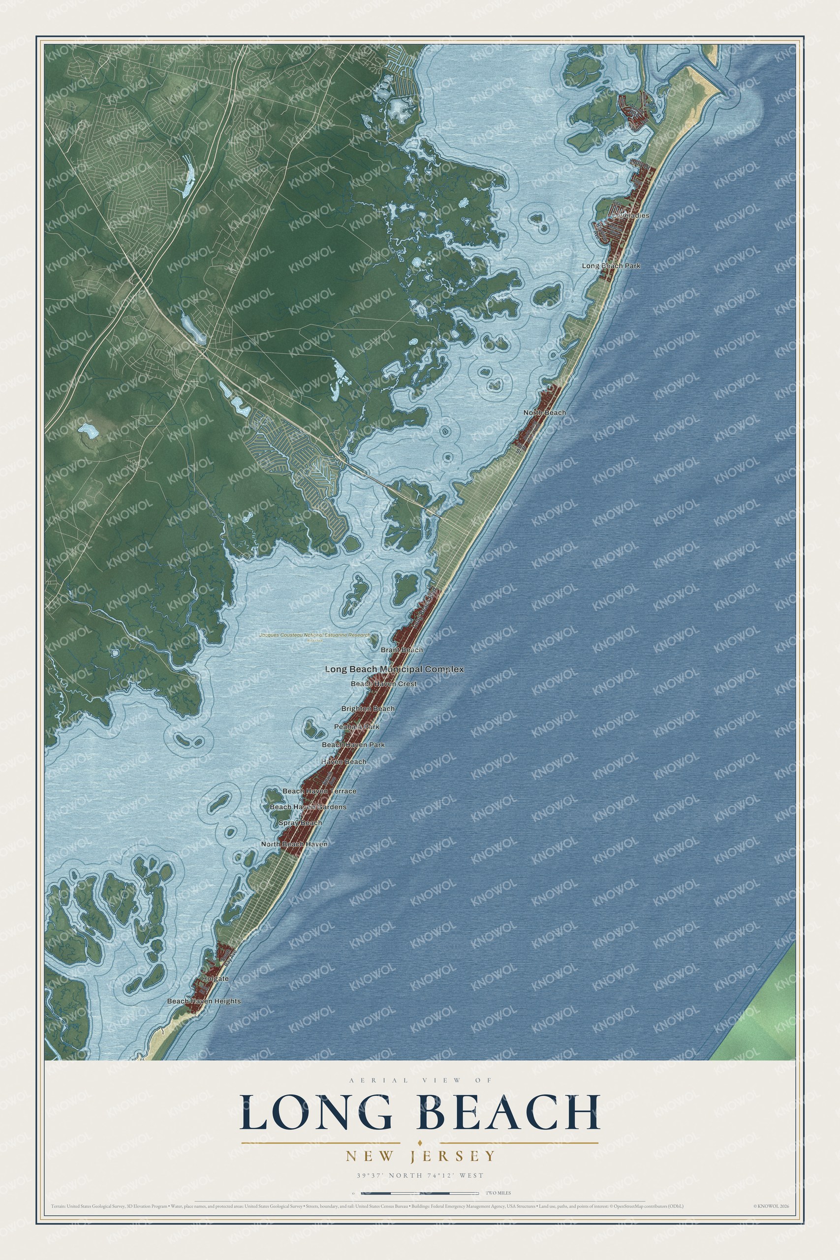 Watermarked full-map preview of Long Beach, New Jersey