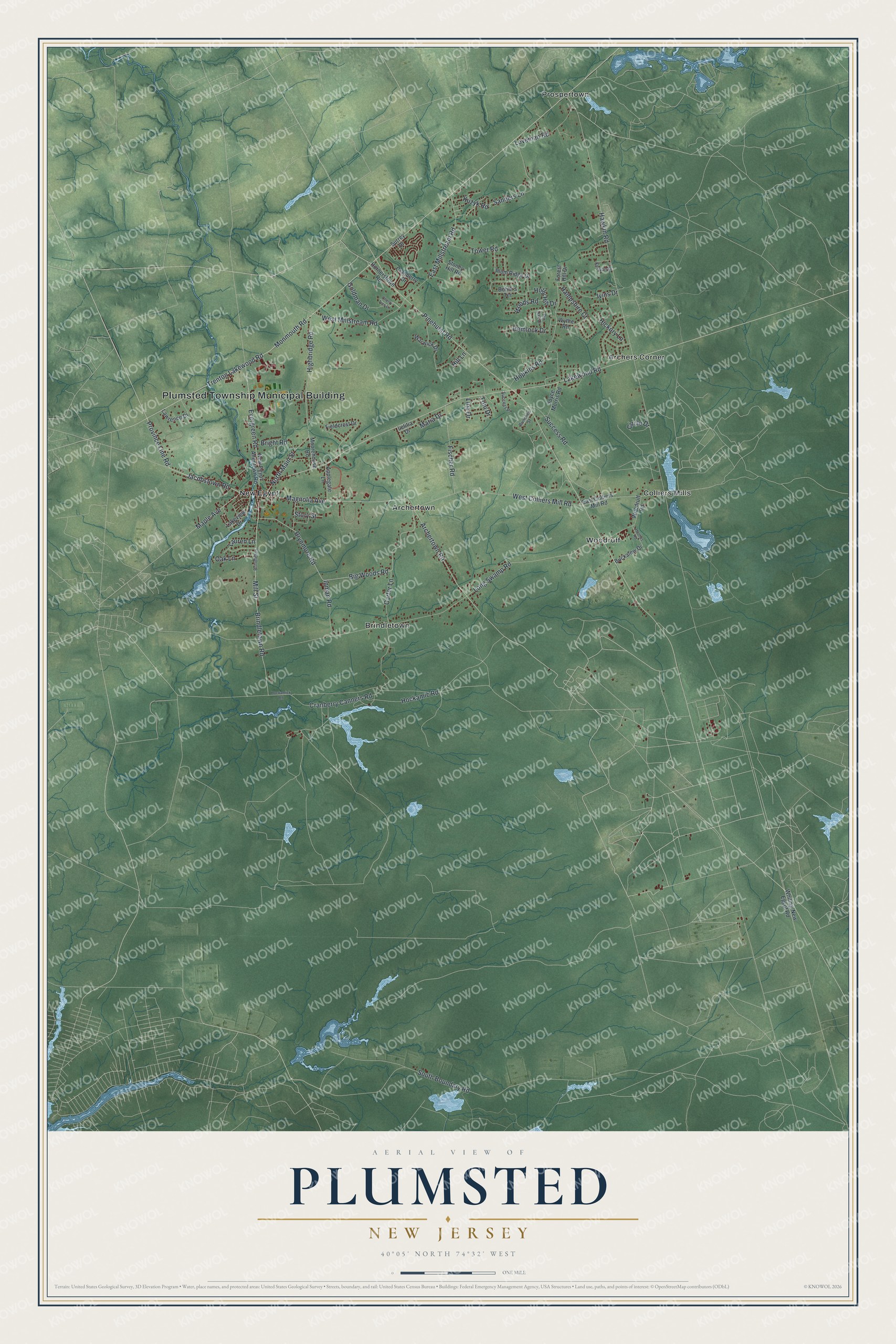 Watermarked full-map preview of Plumsted, New Jersey