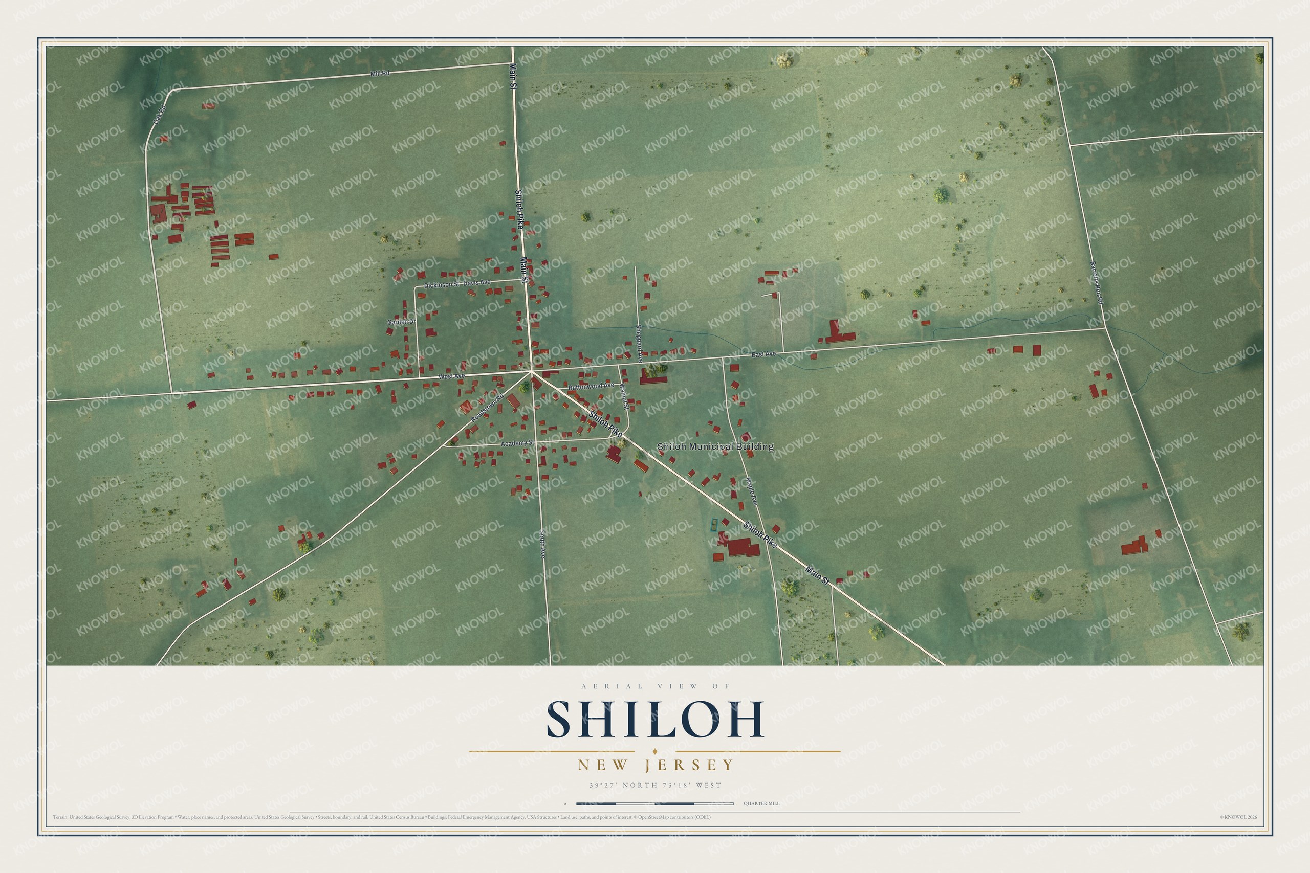 Watermarked full-map preview of Shiloh, New Jersey