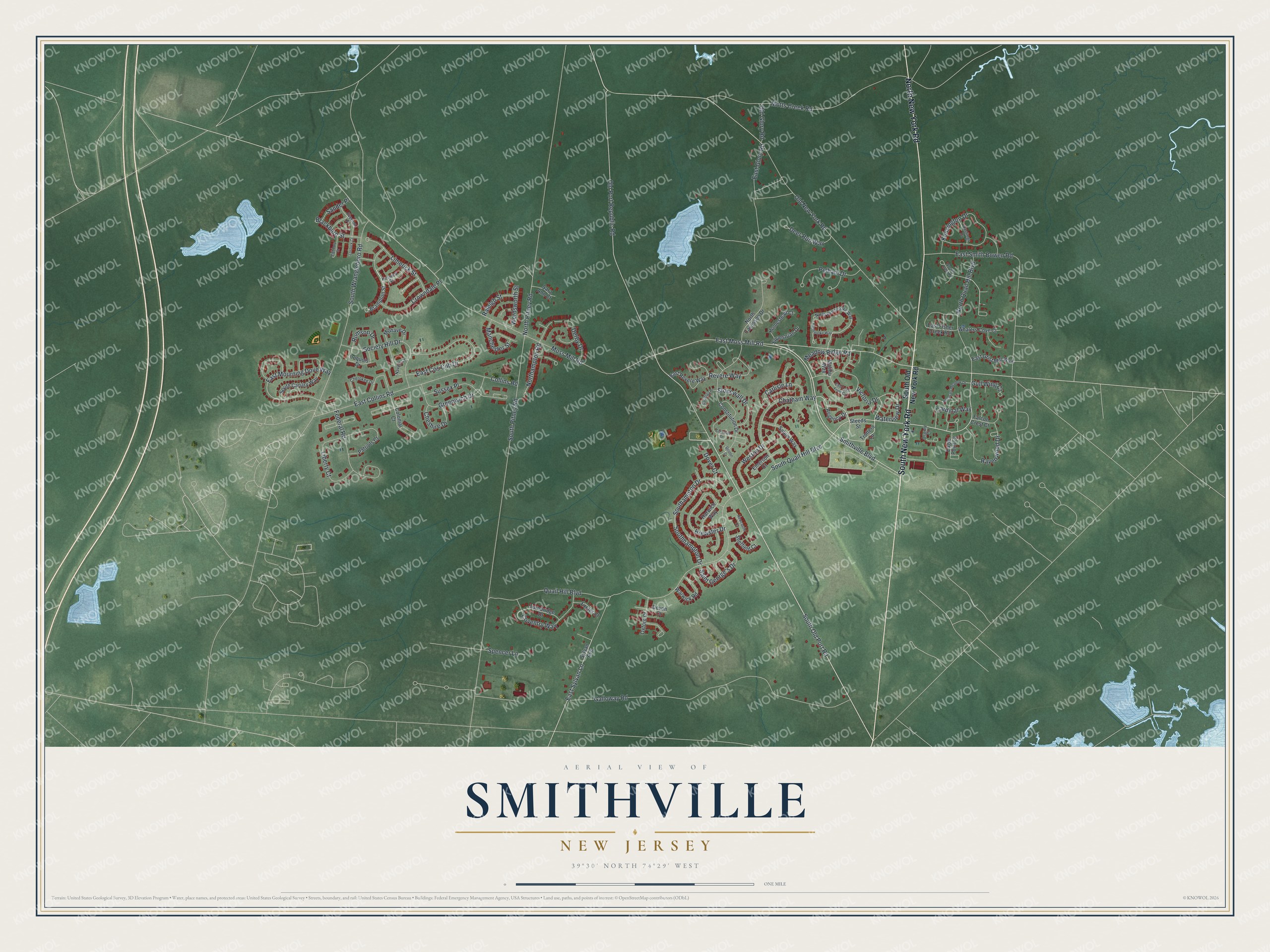 Watermarked full-map preview of Smithville, New Jersey