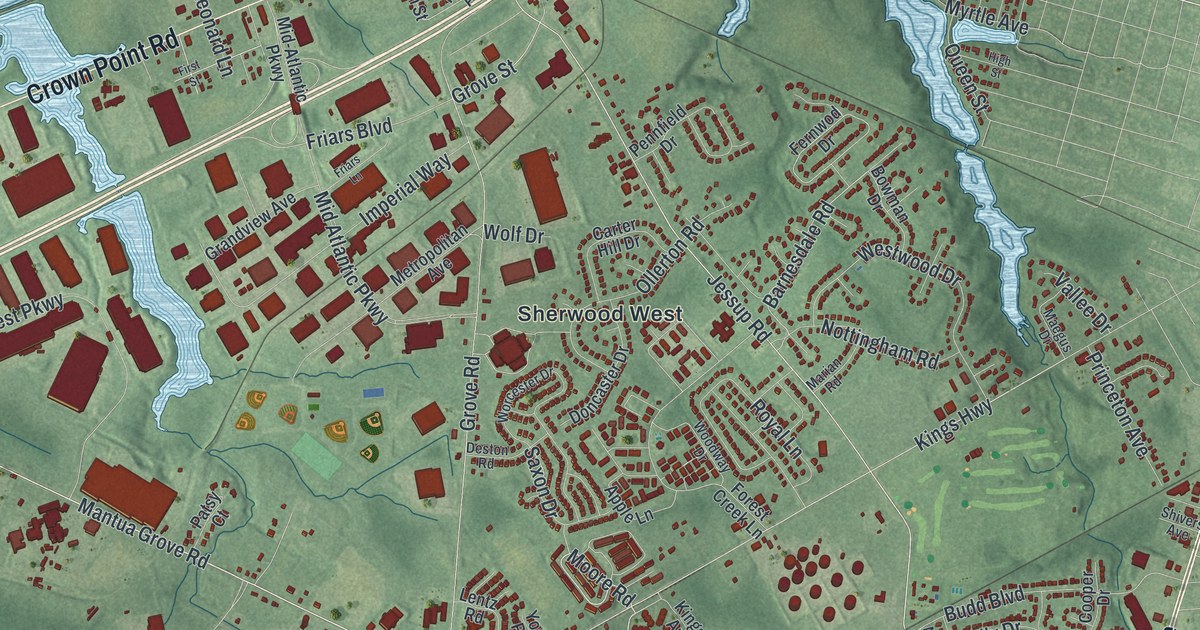 Detailed Map of West Deptford, New Jersey