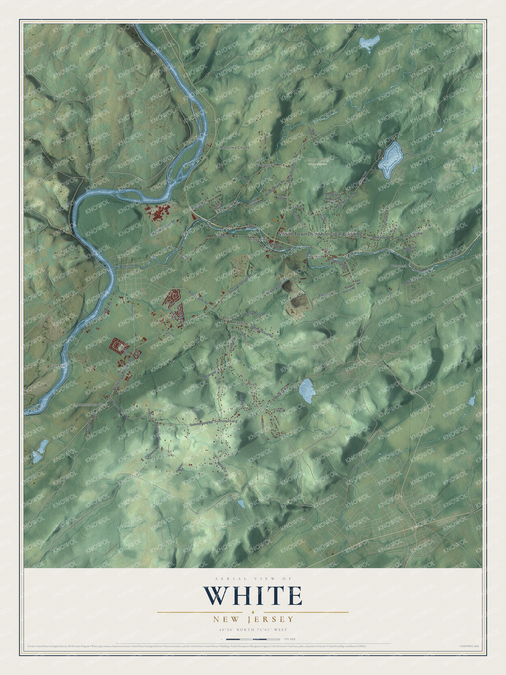 Watermarked full-map preview of White, New Jersey