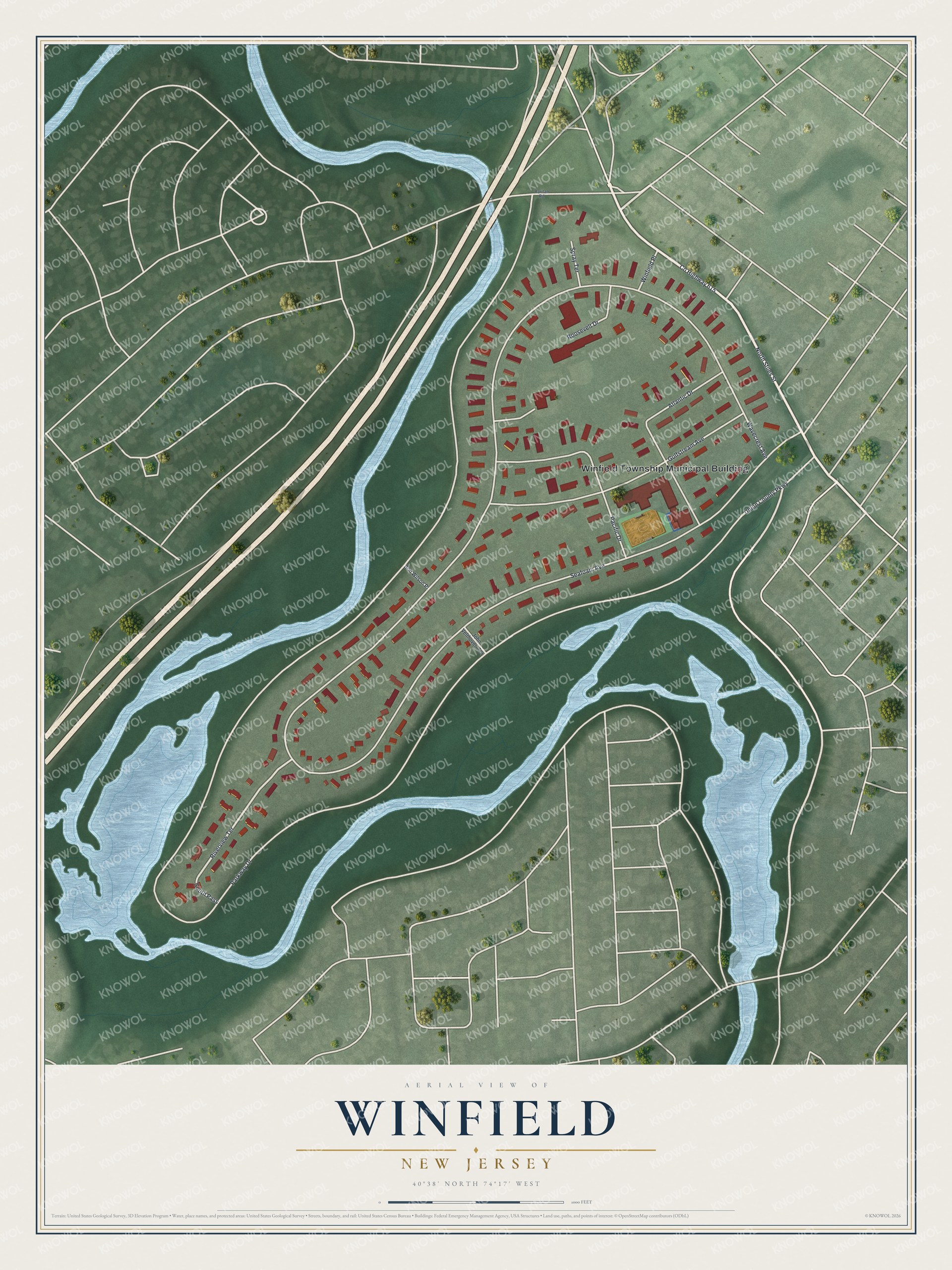 Watermarked full-map preview of Winfield, New Jersey