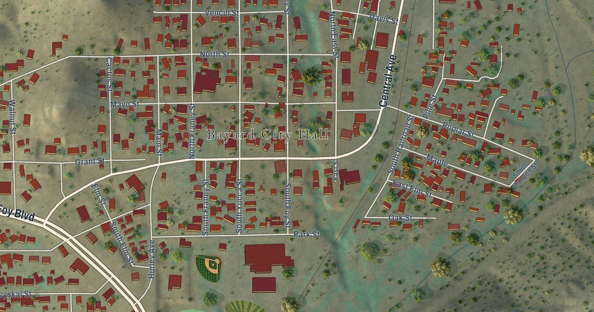 Map of Bayard, New Mexico in 2026