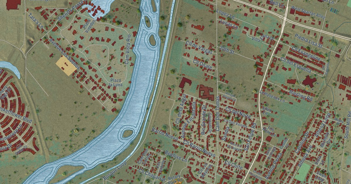 Map of Bernalillo, New Mexico in 2026