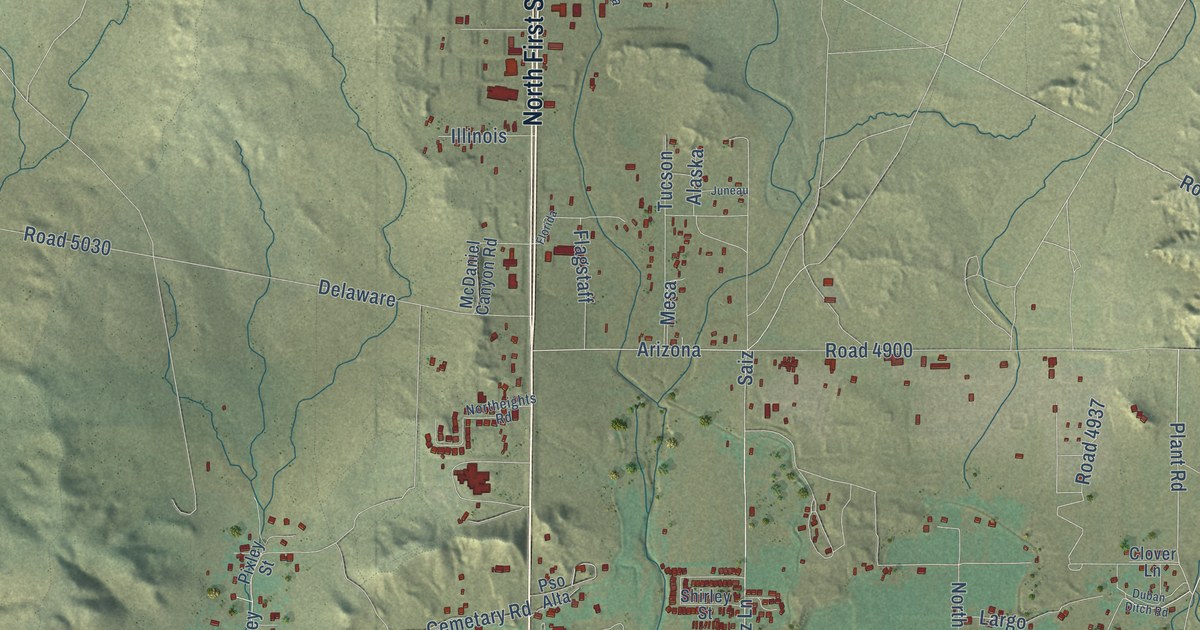 Map of Bloomfield, New Mexico in 2026
