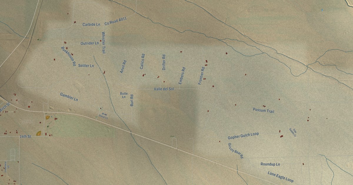 Map of Carrizozo, New Mexico in 2026