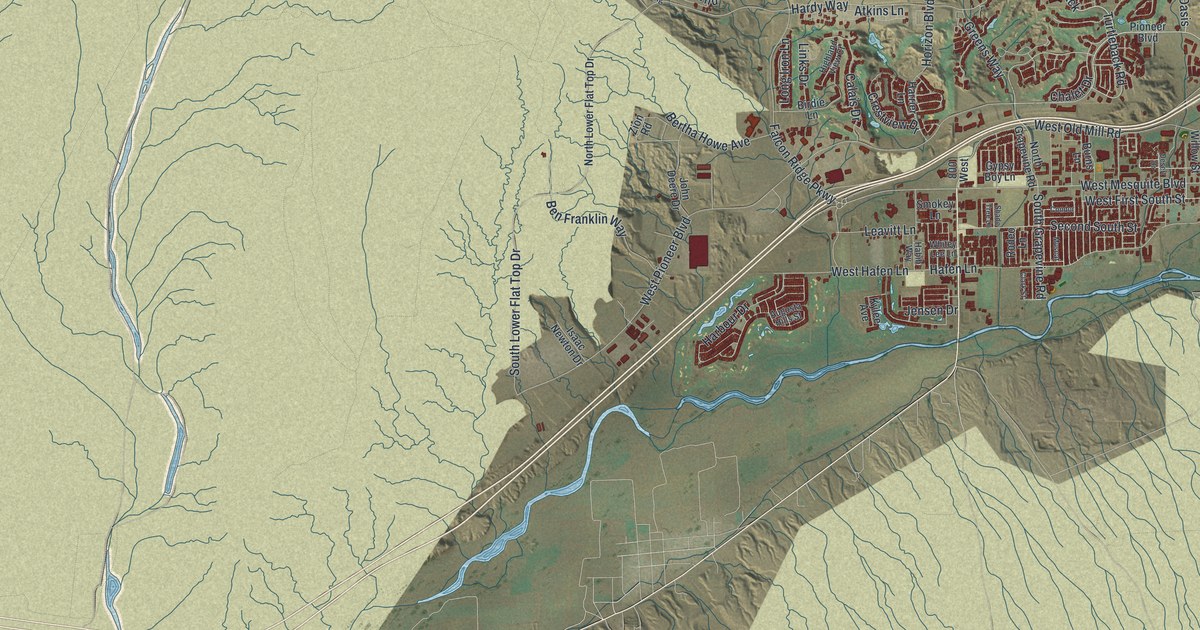 Map of Mesquite, Nevada in 2026