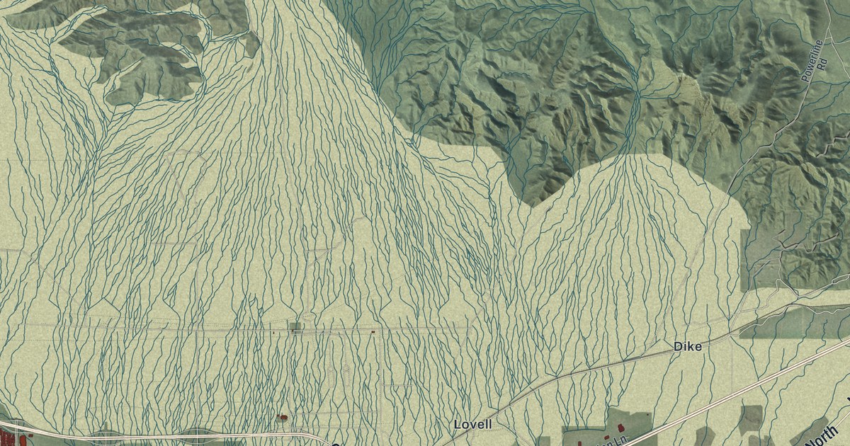 Map of North Las Vegas, Nevada in 2026