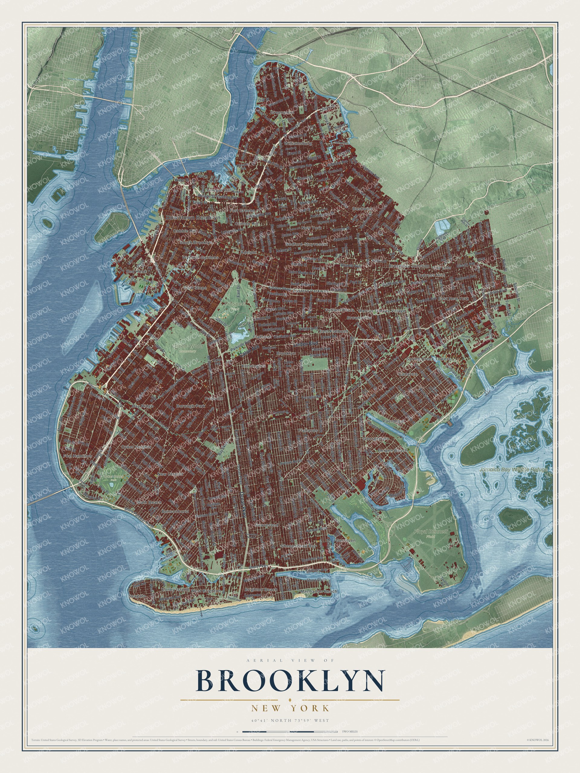 Watermarked full-map preview of Brooklyn, New York