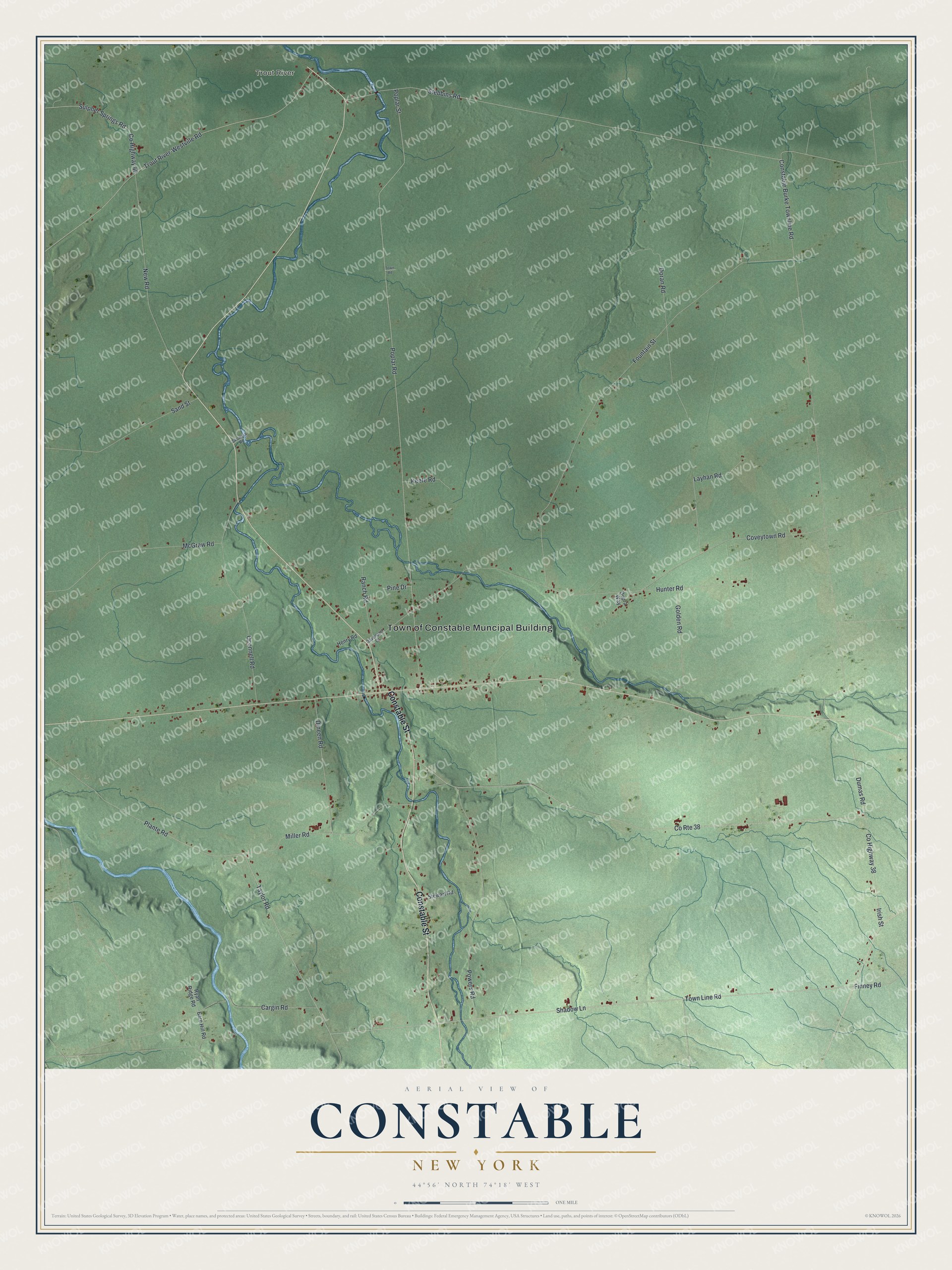 Watermarked full-map preview of Constable, New York