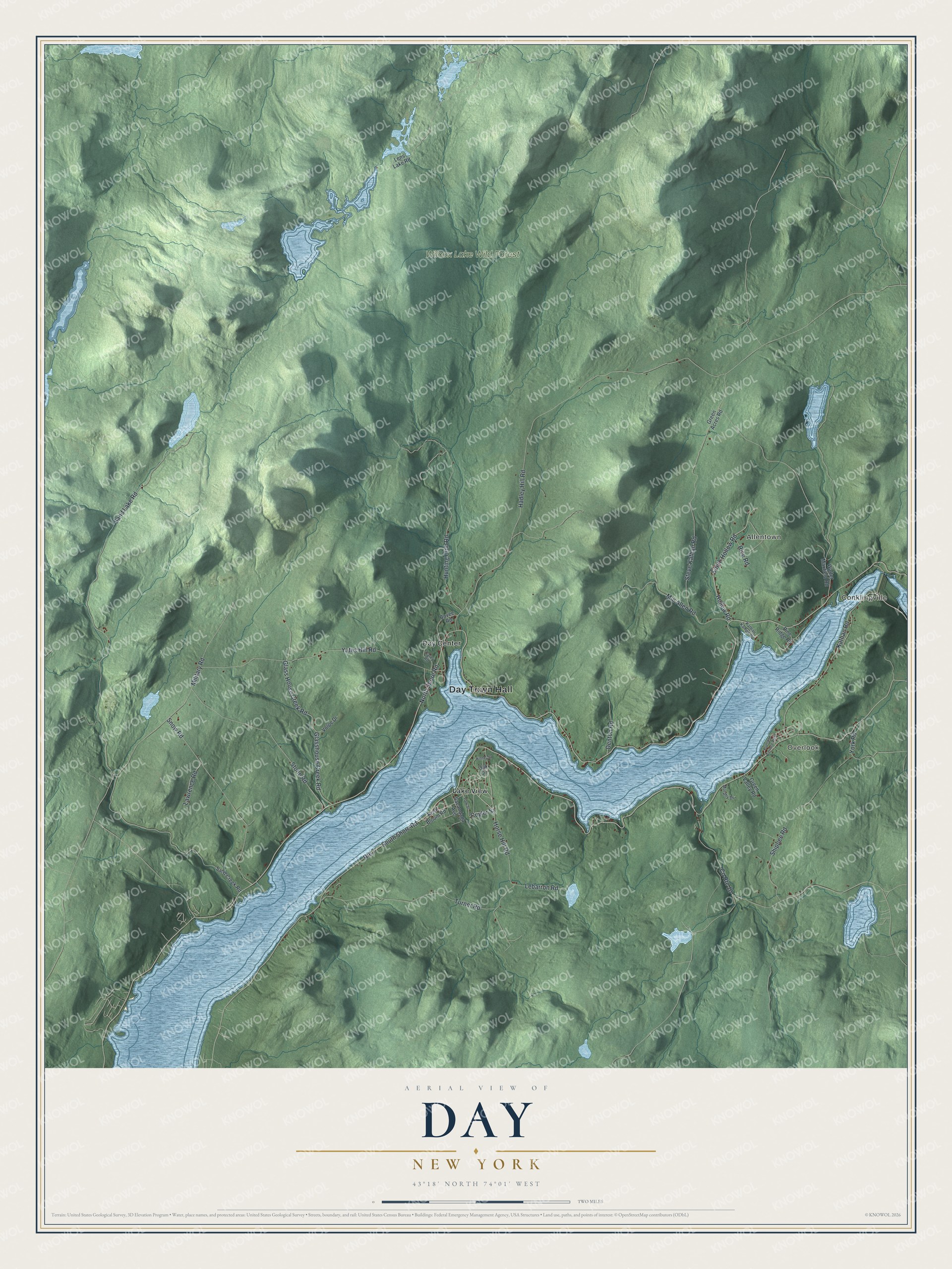 Watermarked full-map preview of Day, New York