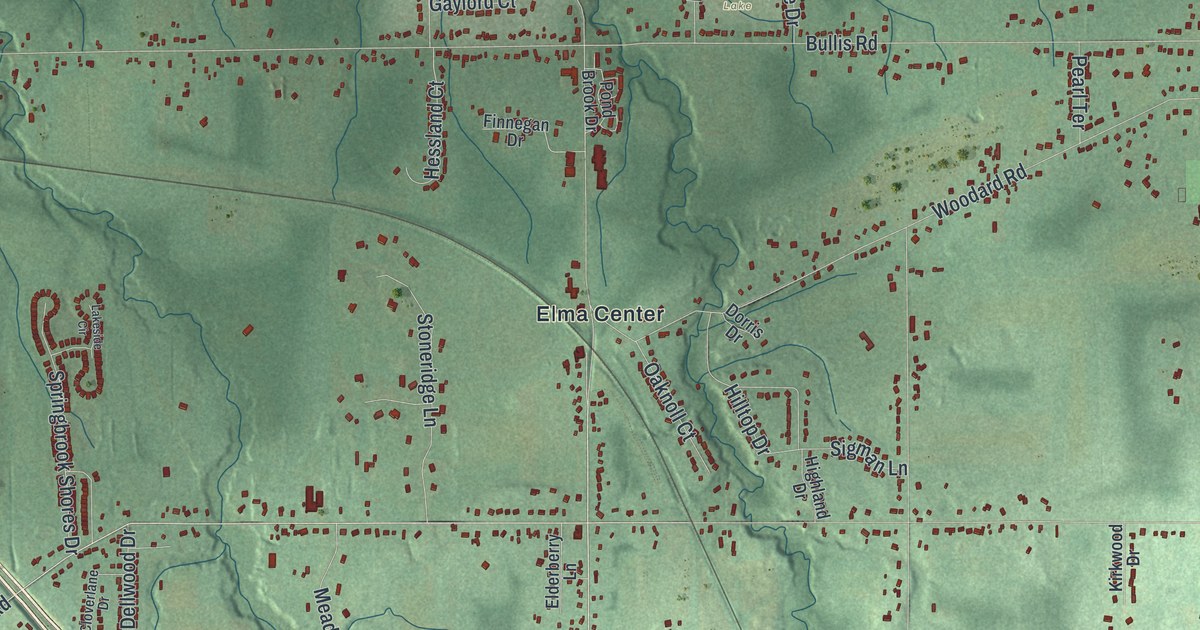 Detailed Map of Elma, New York