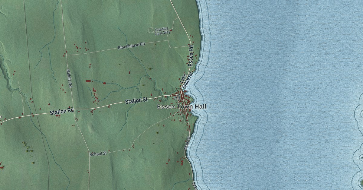 Map of Essex, New York