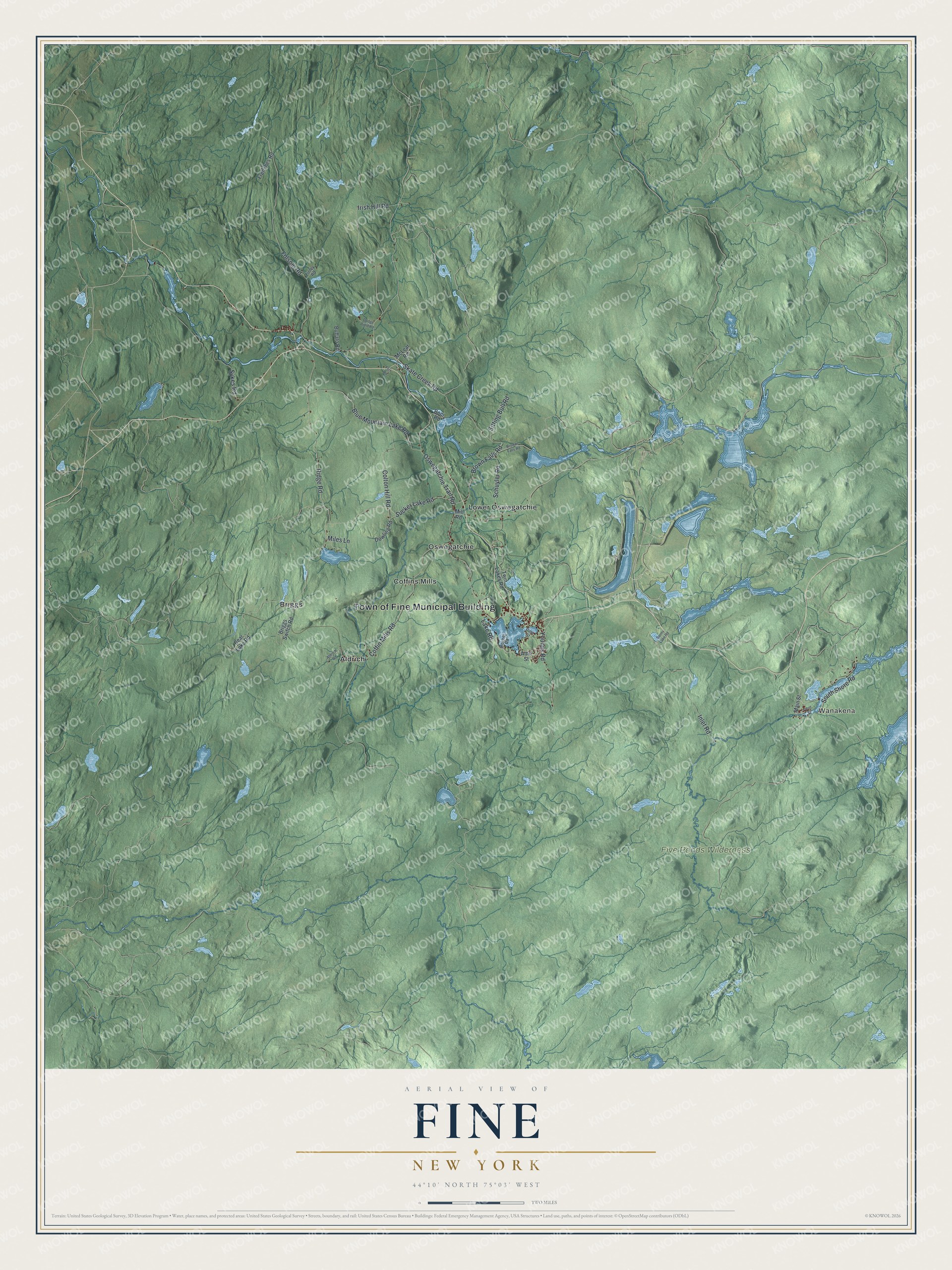 Watermarked full-map preview of Fine, New York