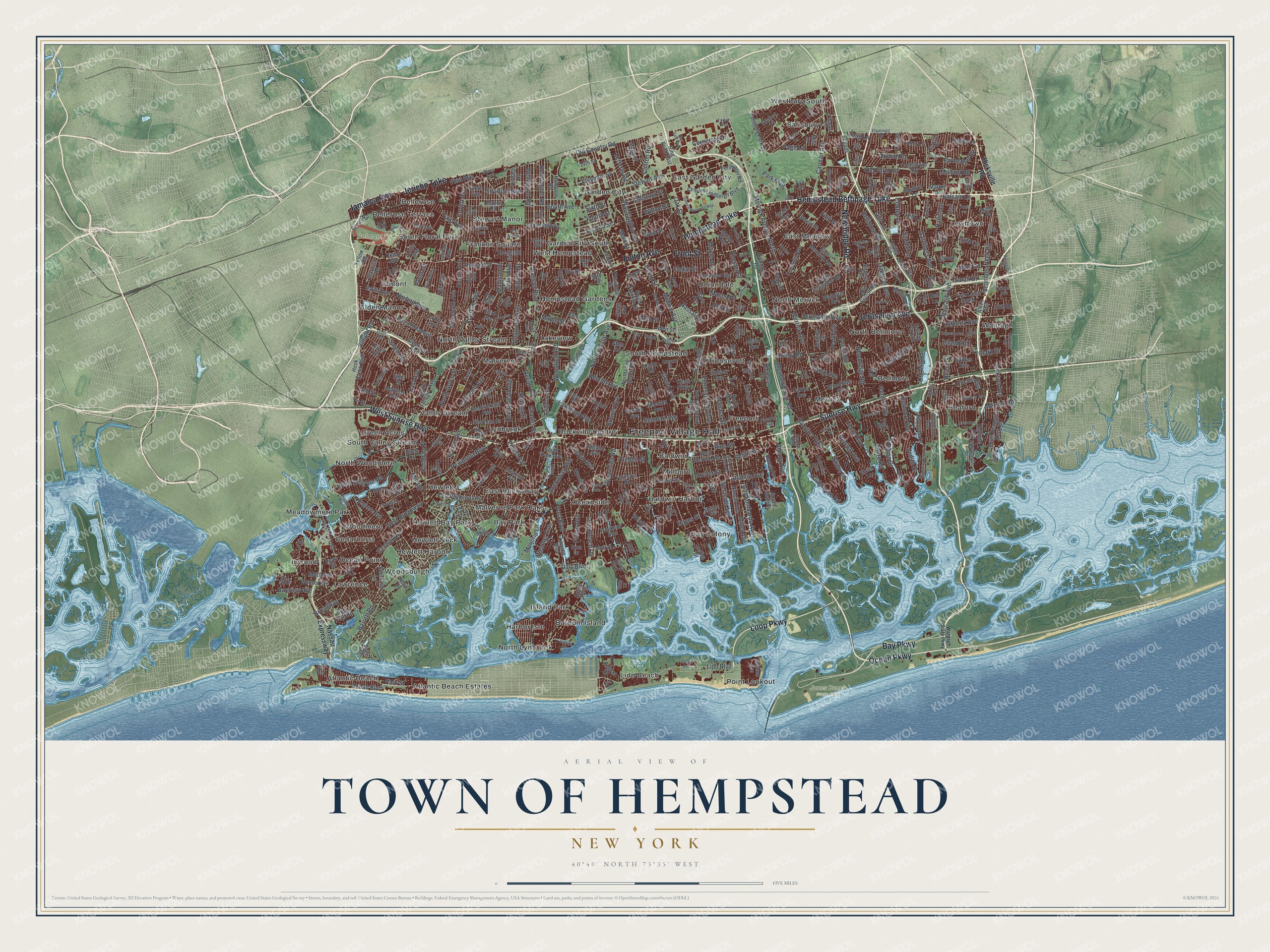 Watermarked full-map preview of Hempstead, New York