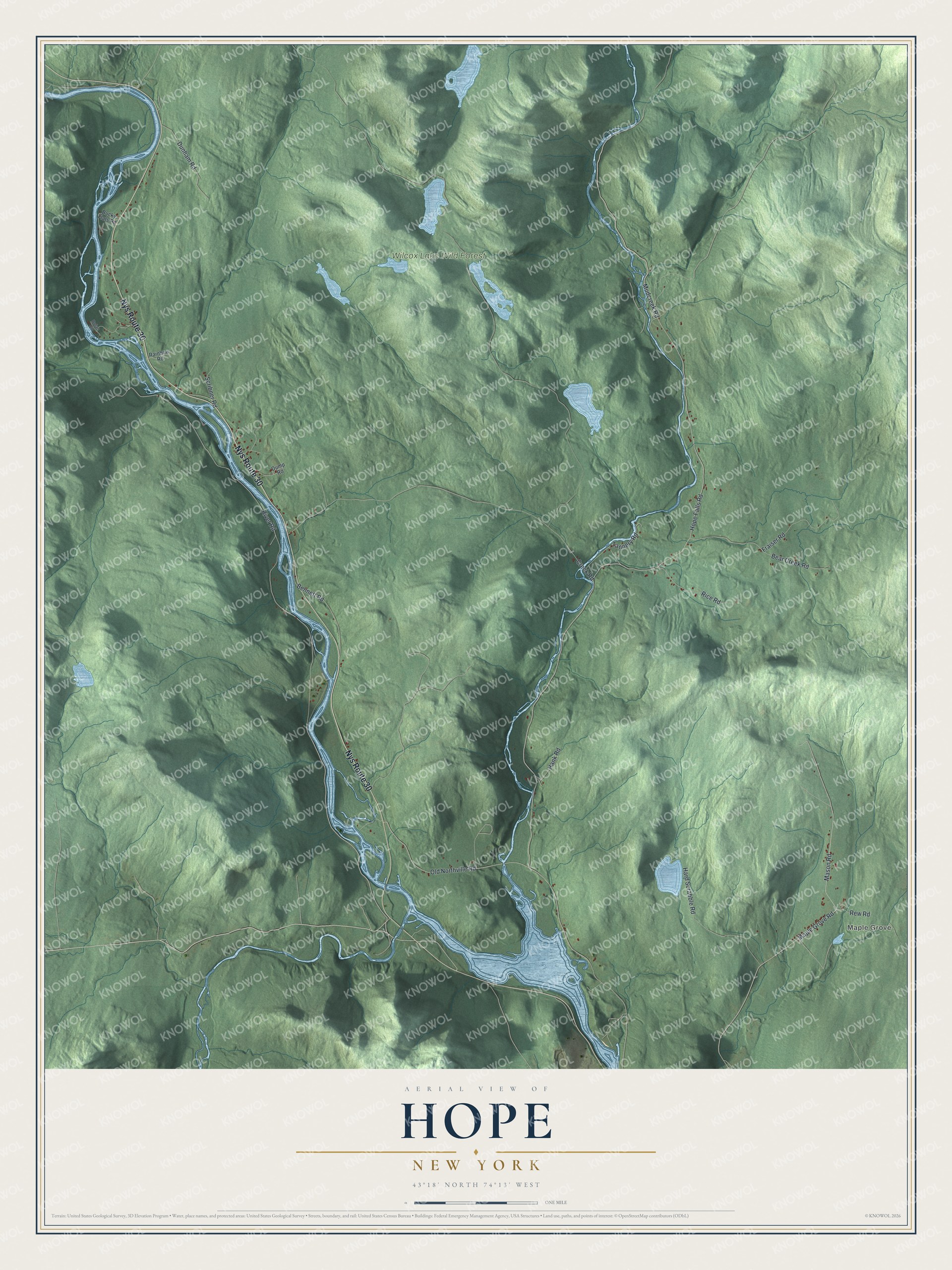 Watermarked full-map preview of Hope, New York