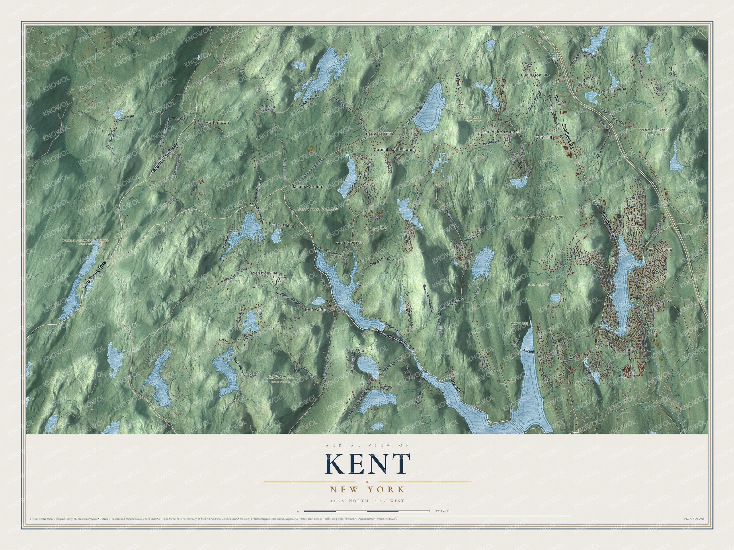 Watermarked full-map preview of Kent, New York