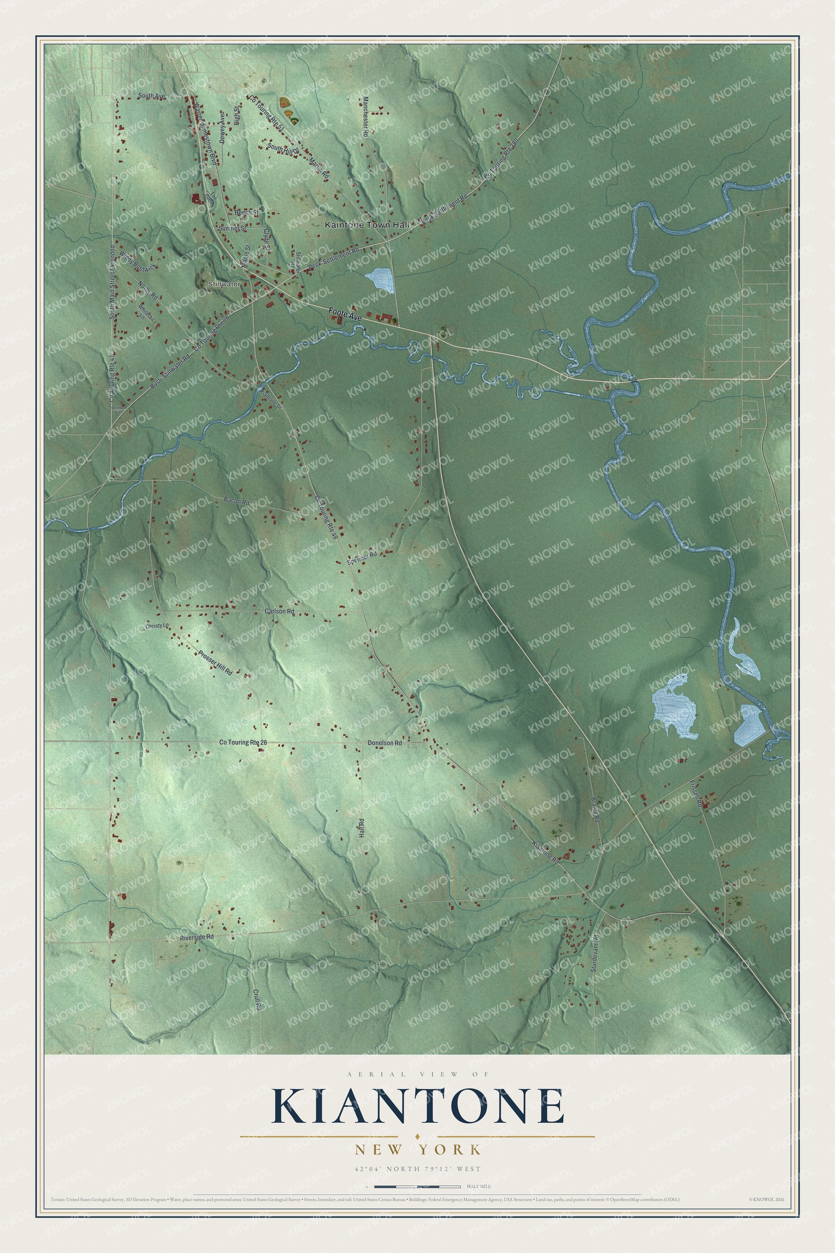 Watermarked full-map preview of Kiantone, New York