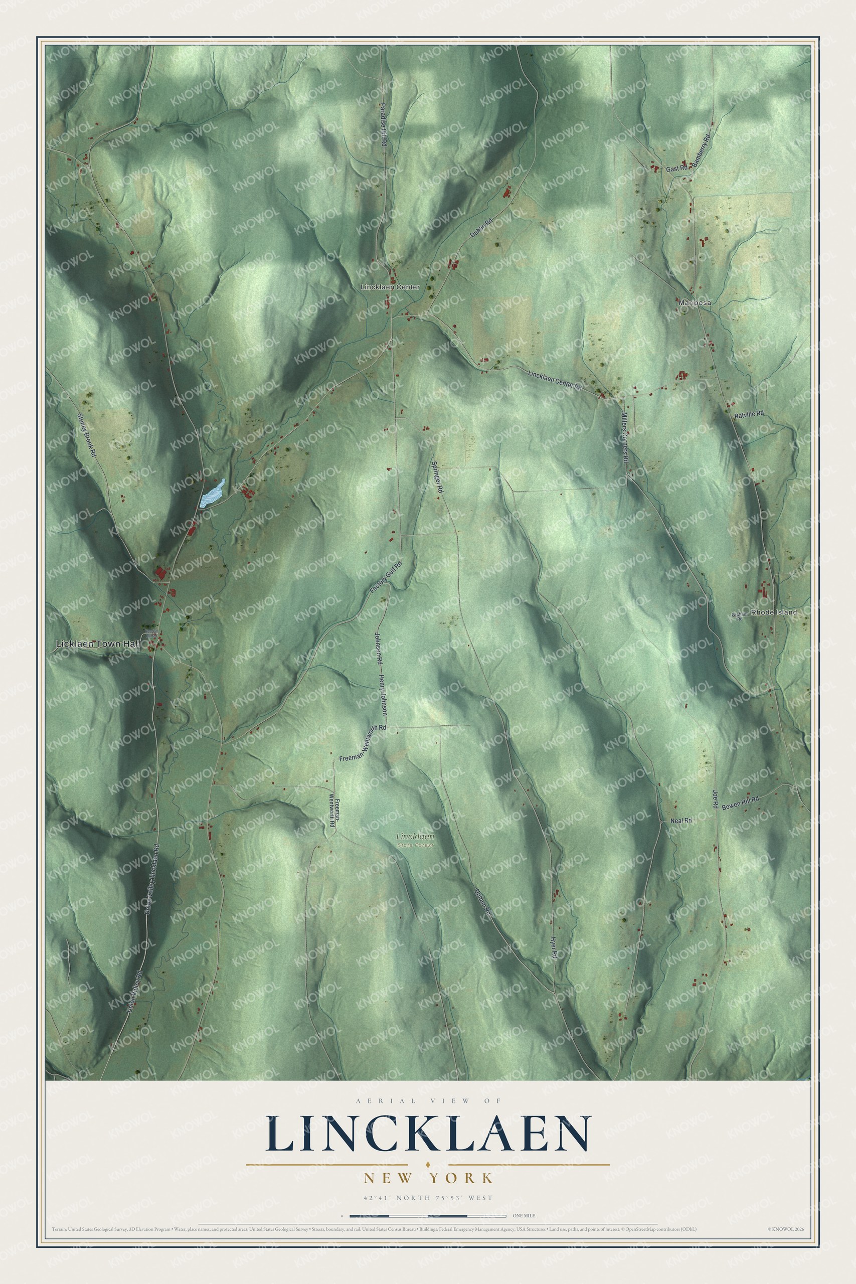 Watermarked full-map preview of Lincklaen, New York
