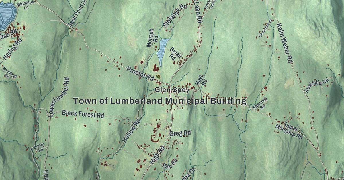 Map of Lumberland, New York