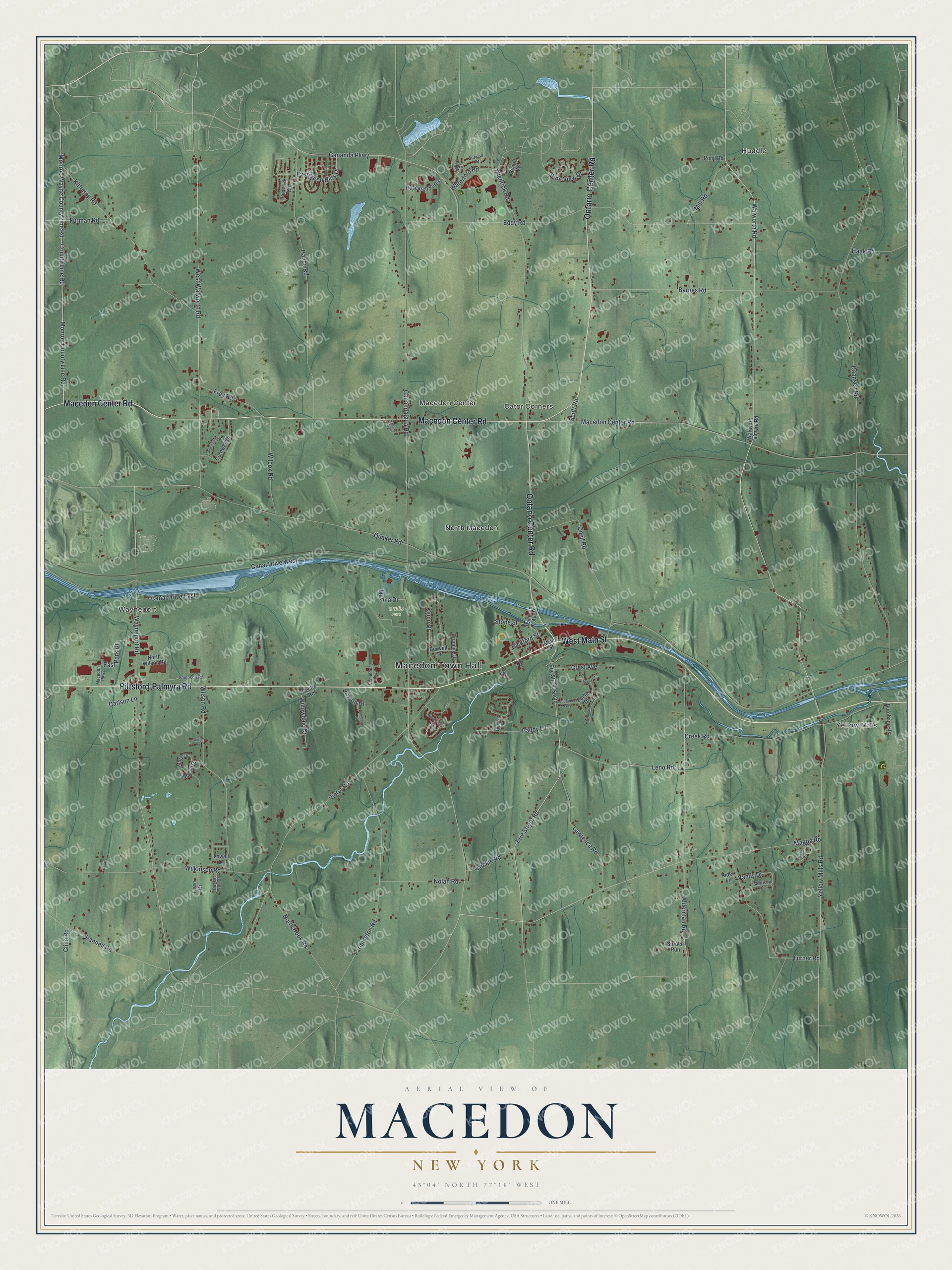 Watermarked full-map preview of Macedon, New York