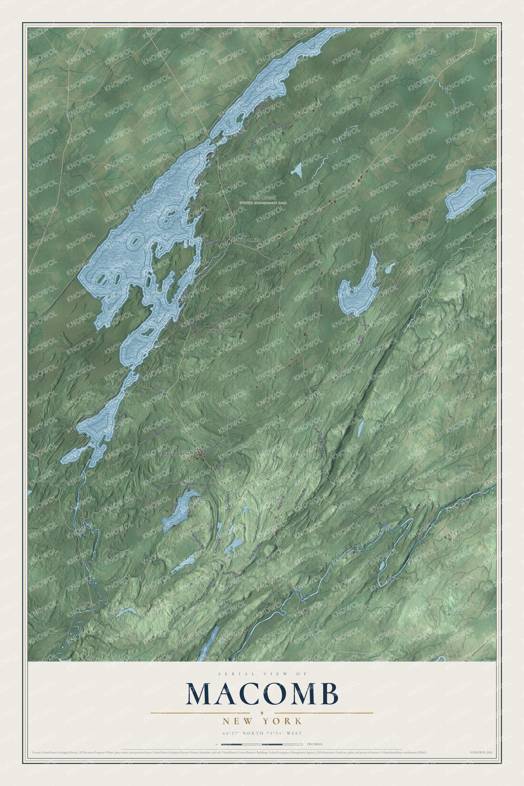 Watermarked full-map preview of Macomb, New York