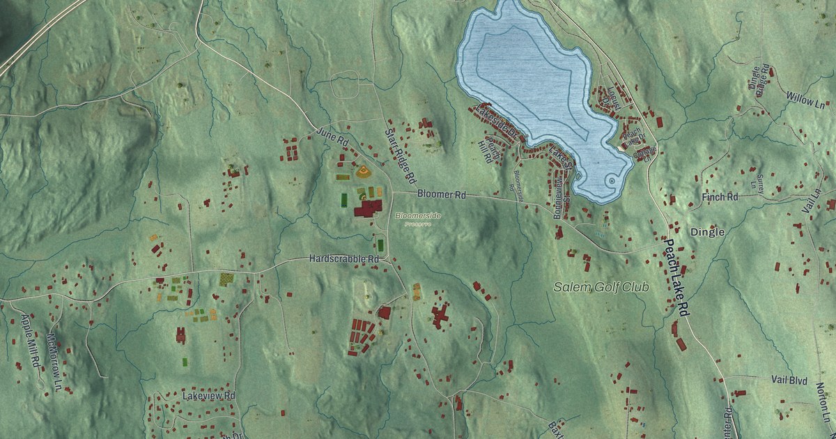 Map of North Salem, New York
