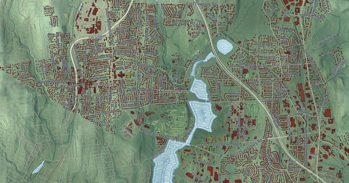 Map of Orangetown, New York