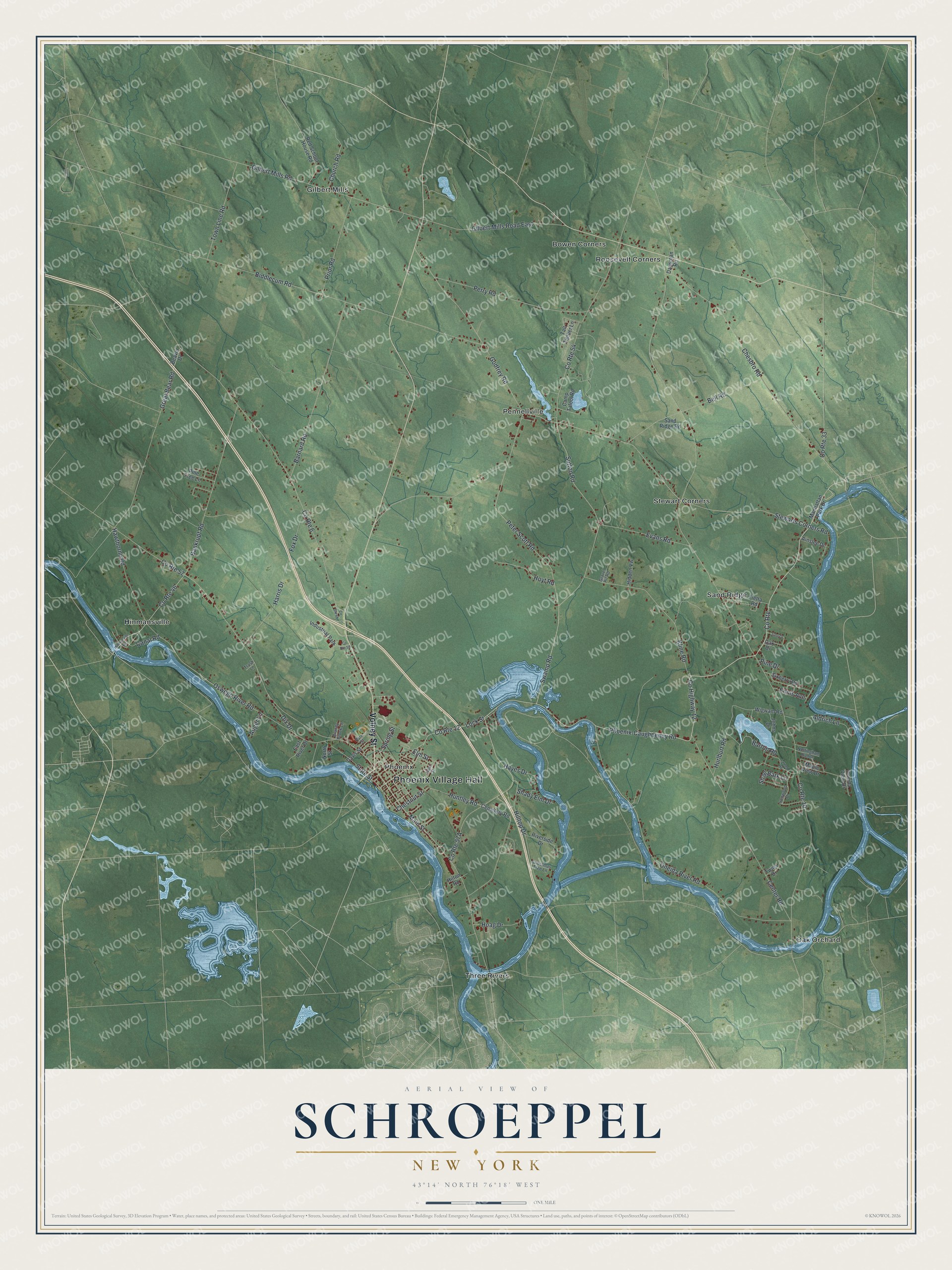 Watermarked full-map preview of Schroeppel, New York