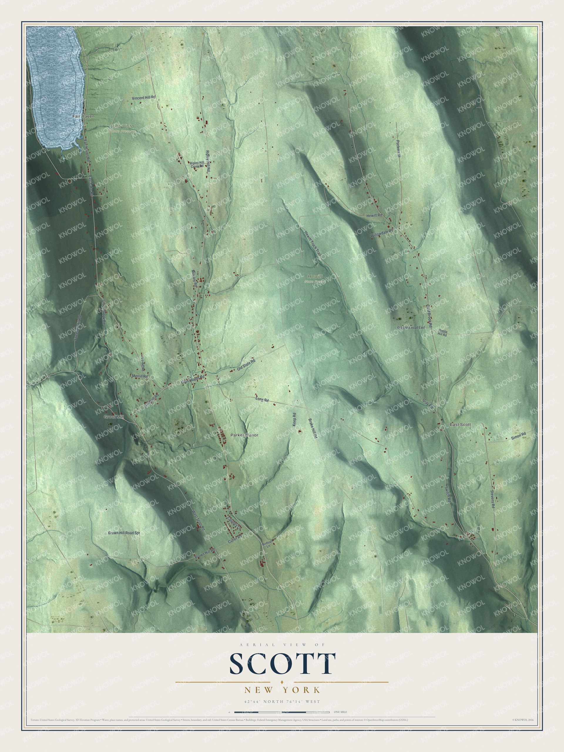 Watermarked full-map preview of Scott, New York