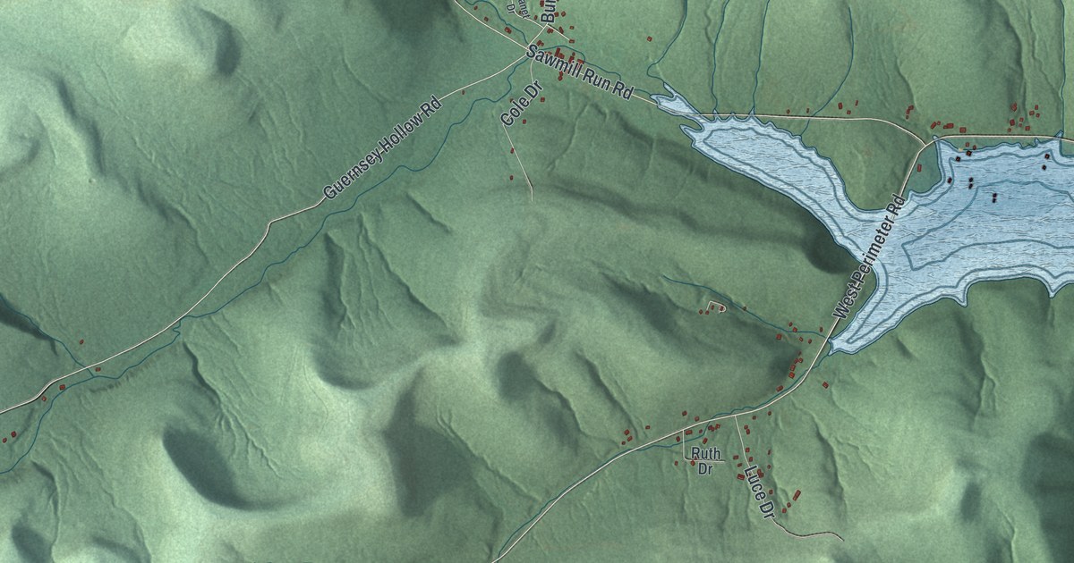 Map of South Valley, New York