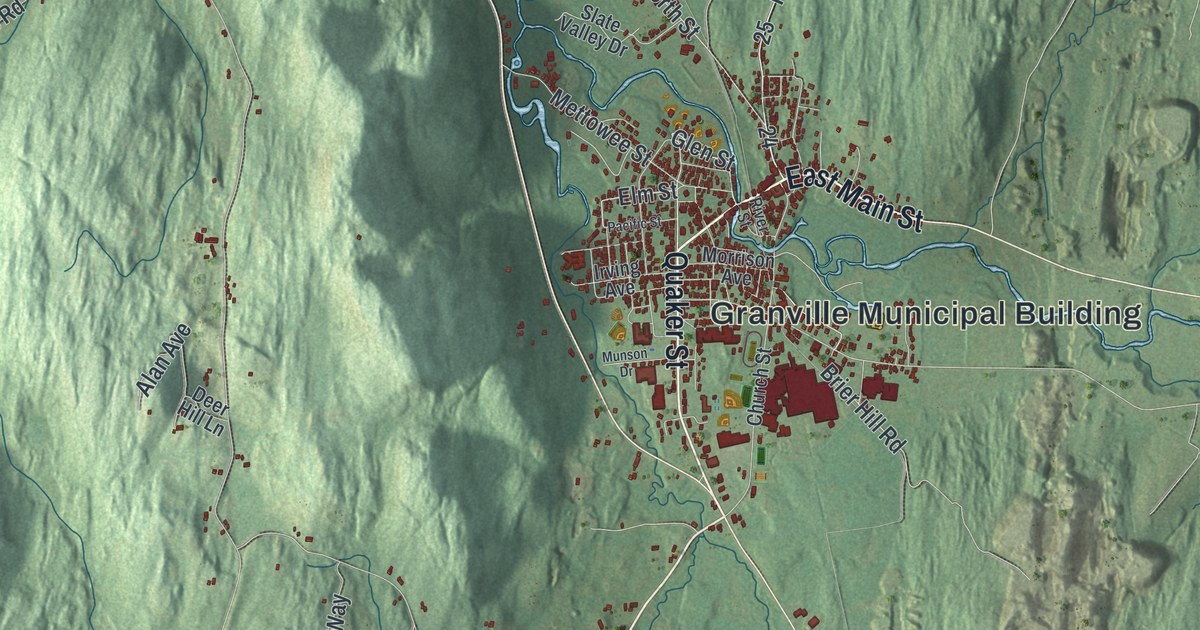 Map of the Town of Granville, New York