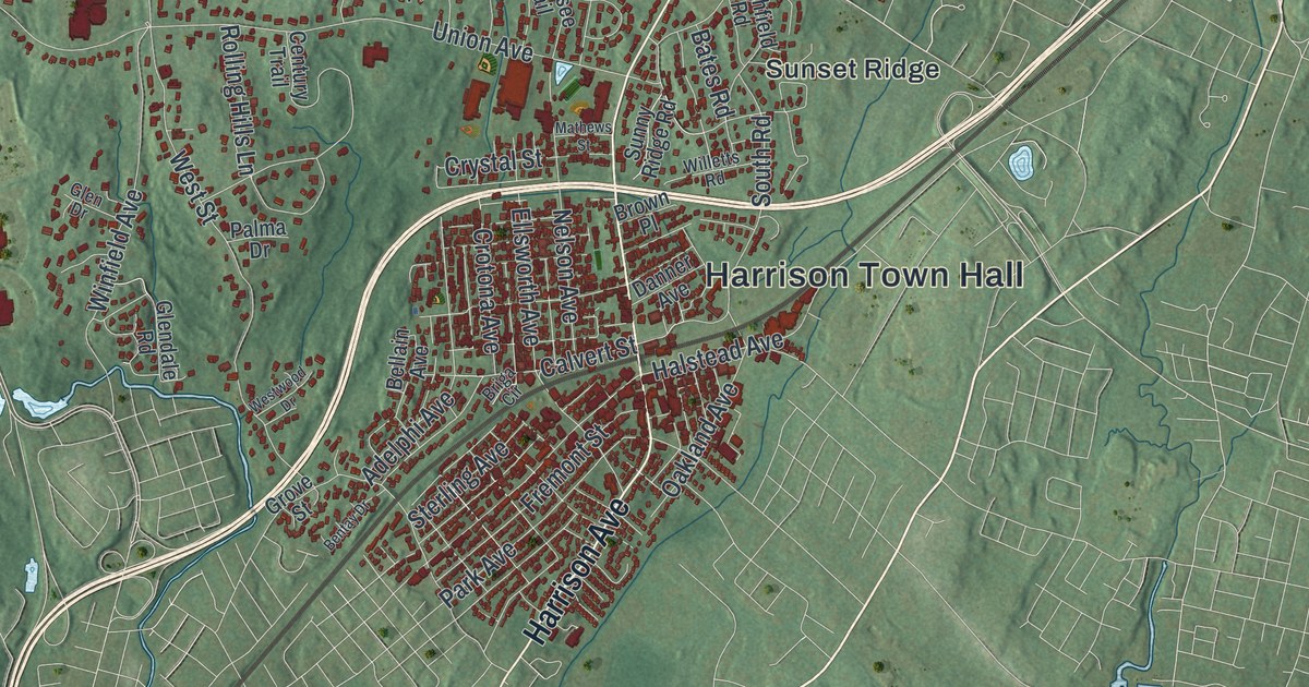 Map of the Town of Harrison, New York