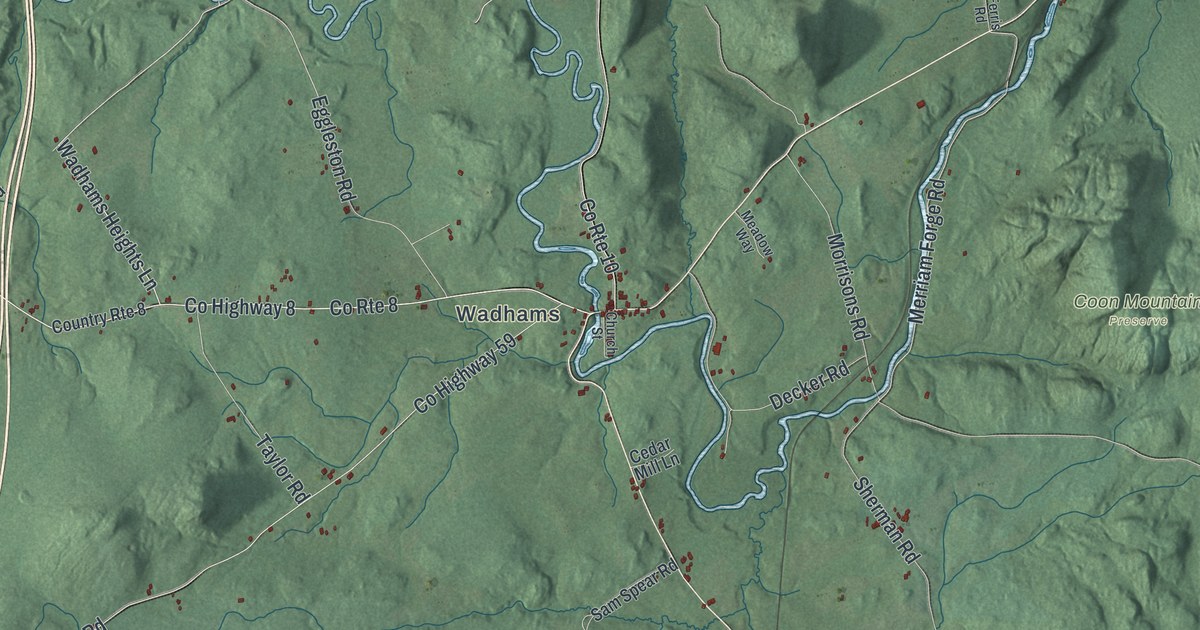 Map of Westport, New York