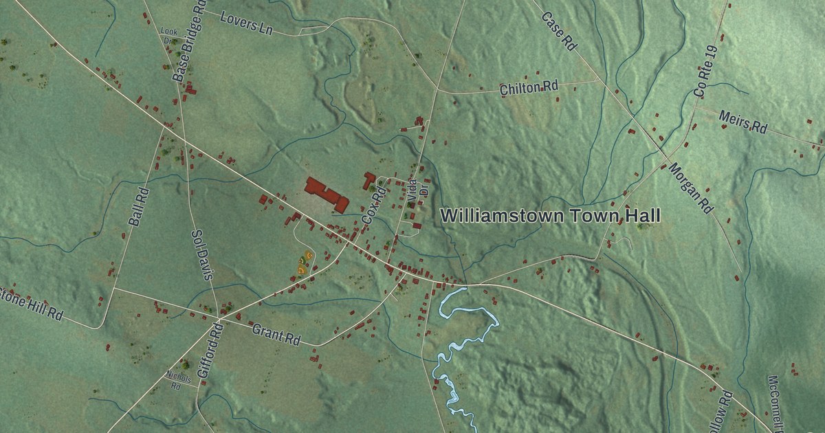 Detailed Map of Williamstown, New York