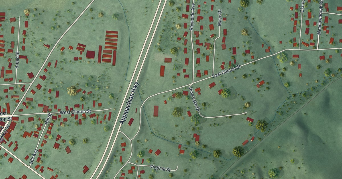 Map of Albany, Ohio in 2026