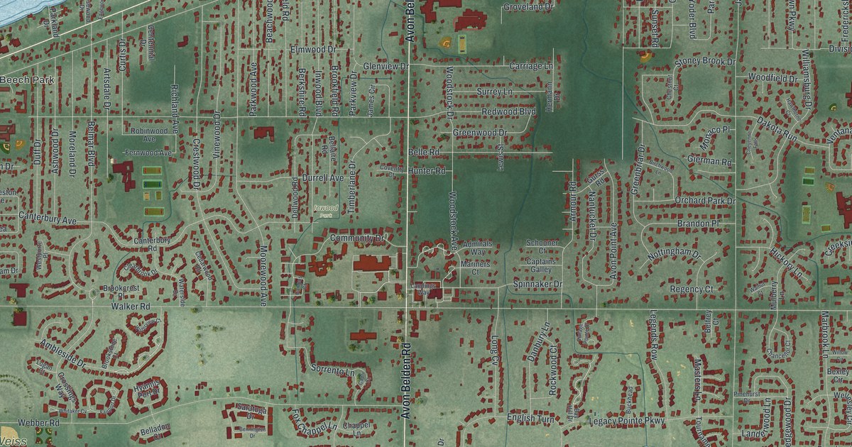 Map of Avon Lake, Ohio in 2026