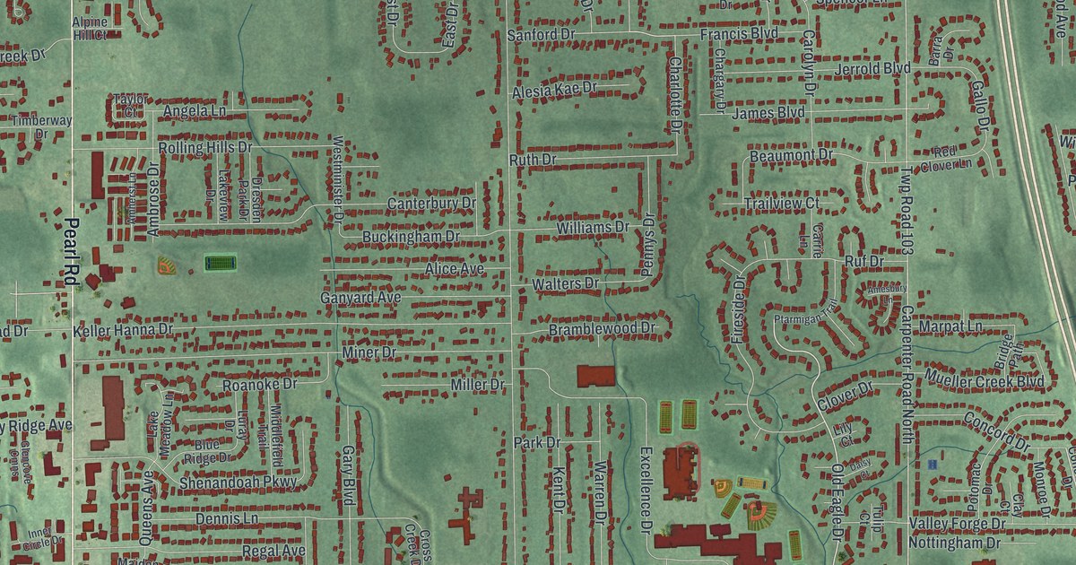 Map of Brunswick, Ohio in 2026