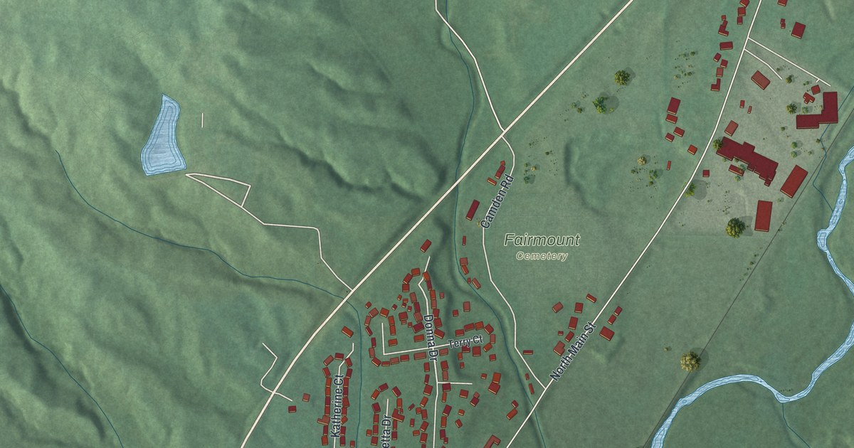 Map of Camden, Ohio in 2026