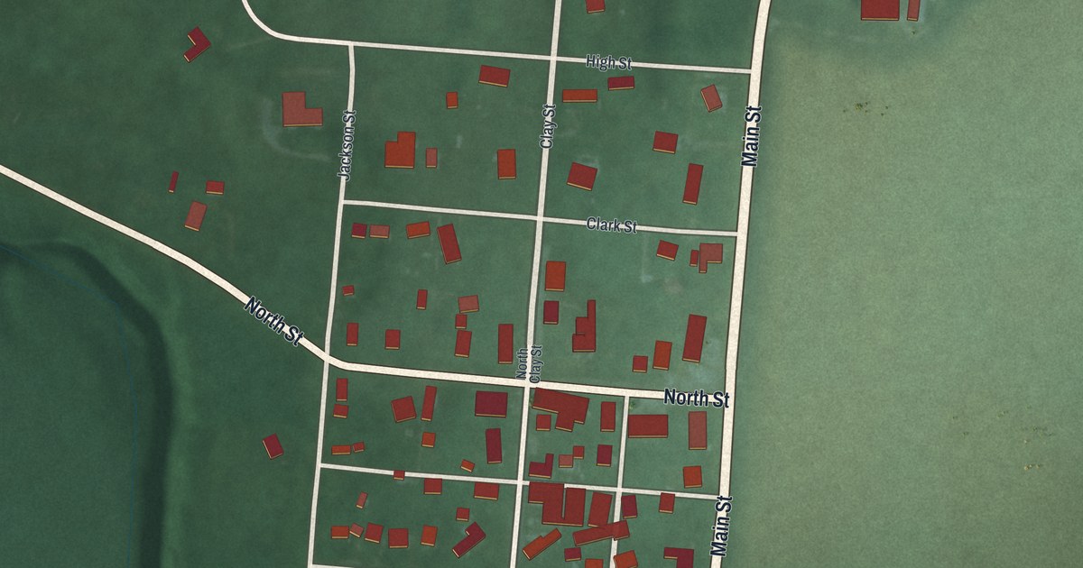 Map of Clifton, Ohio in 2026