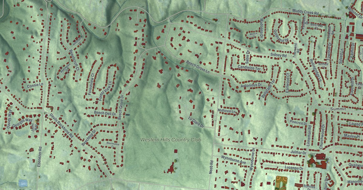 Map of Covedale, Ohio in 2026