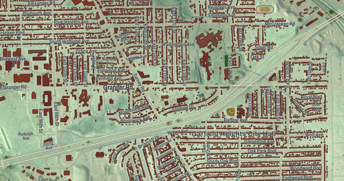 Map of Garfield Heights, Ohio in 2026