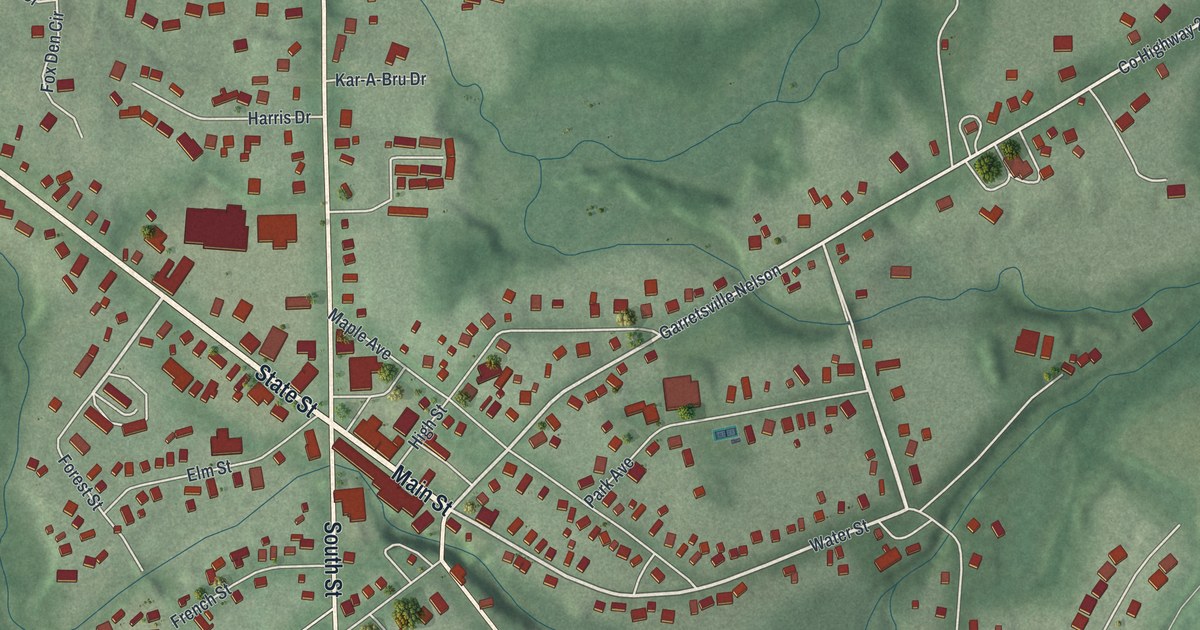 Map of Garrettsville, Ohio in 2026