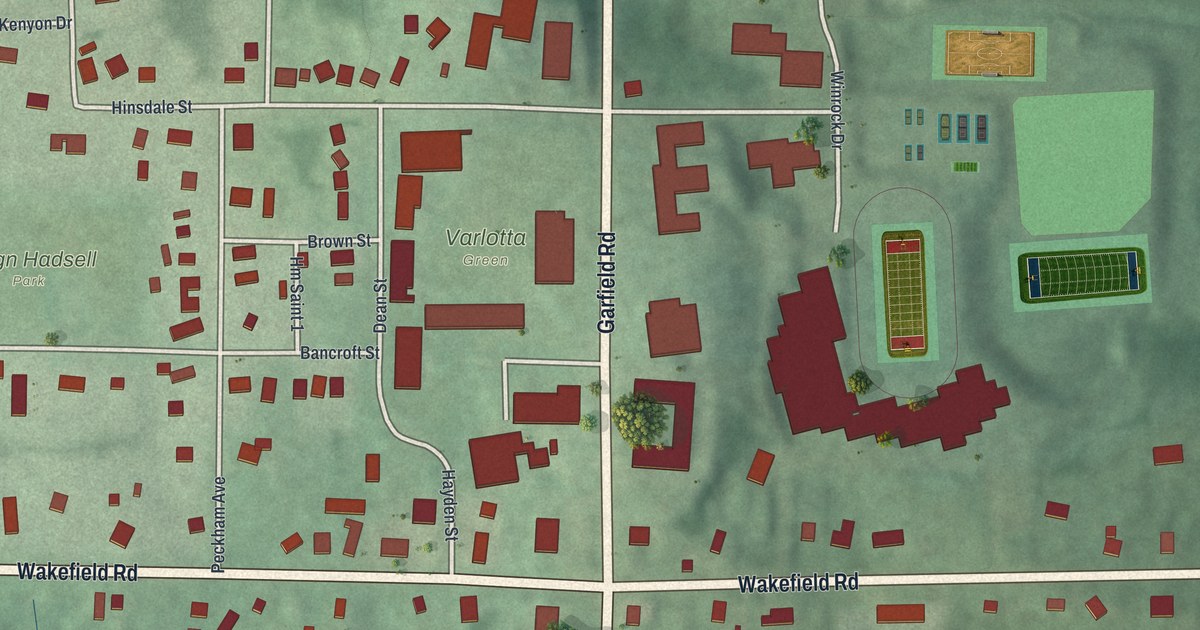 Map of Hiram, Ohio in 2026