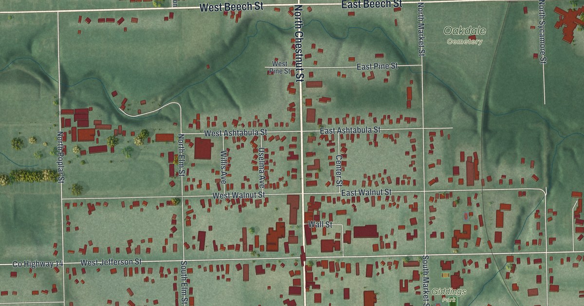 Map of Jefferson, Ohio in 2026