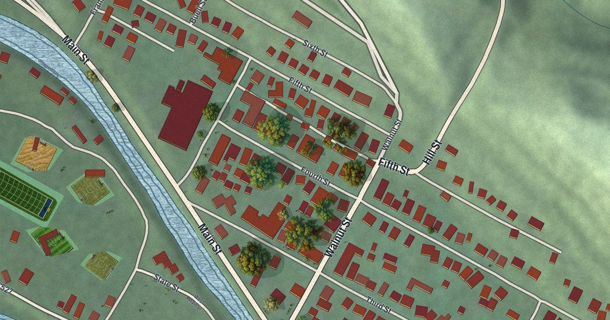 Map of Lowell, Ohio in 2026