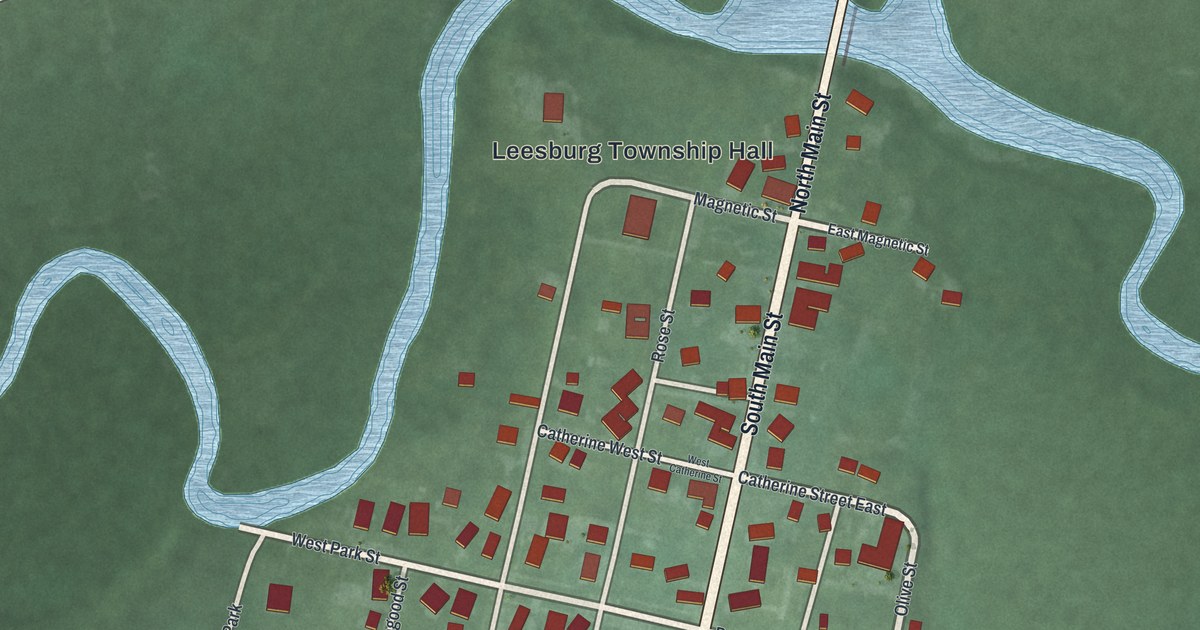 Map of Magnetic Springs, Ohio in 2026
