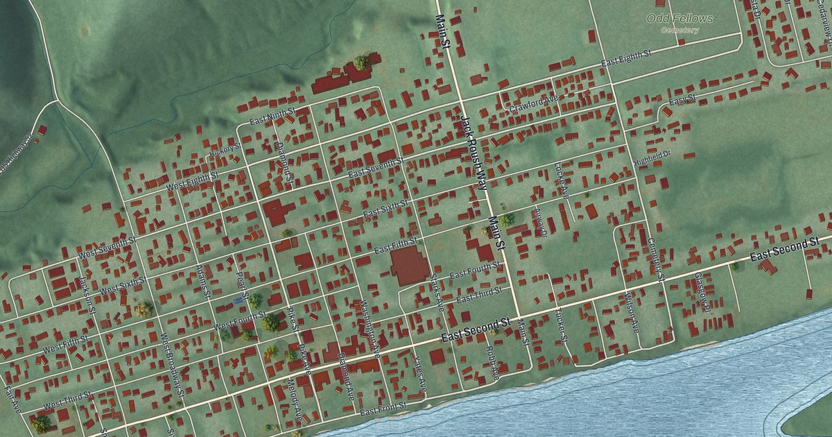 Map of Manchester, Ohio in 2026
